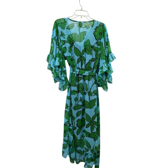 Cabi Derby Wrap Dress with Slip Dress Womens Size Small Style 5815 Tidal Floral - Picture 2 of 16